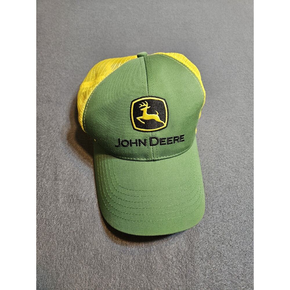 John Deere Cap Green w/Yellow Mesh Trucker Hat